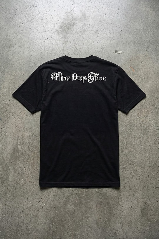 Siyah Three Days Grace One-X Unisex Y2K T-Shirt