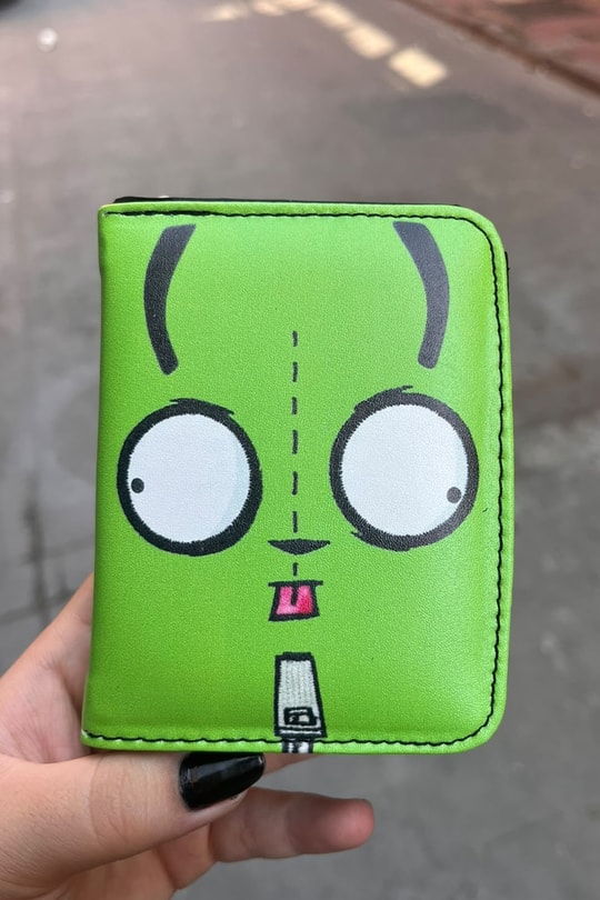 Yeşil Invader Zim GIR Unisex Cüzdan