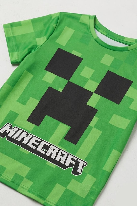 Yeşil Minecraft Creeper Unisex T-Shirt