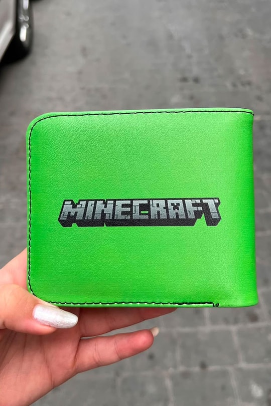 Yeşil Minecreaft Creeper Erkek Cüzdan