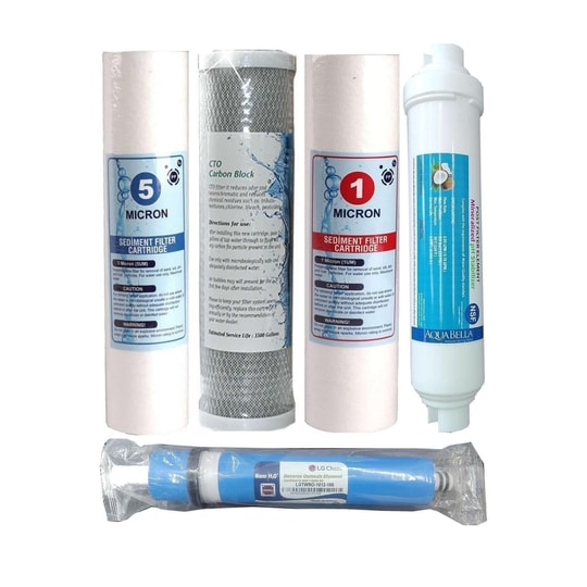Açık Su Arıtma Filtresi 5 li Çift Karbonlu Filtre Set