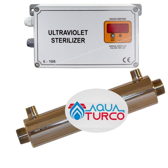 AQUA BELLA 1'' Dişli 21 Watt E - 105 PLUS-DİJİTAL PANOLU UV Cihazı