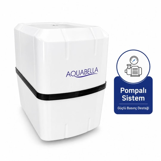 AQUA BELLA Purefer Pompalı Su Arıtma Cihazı 8 LT Çelik Tanklı