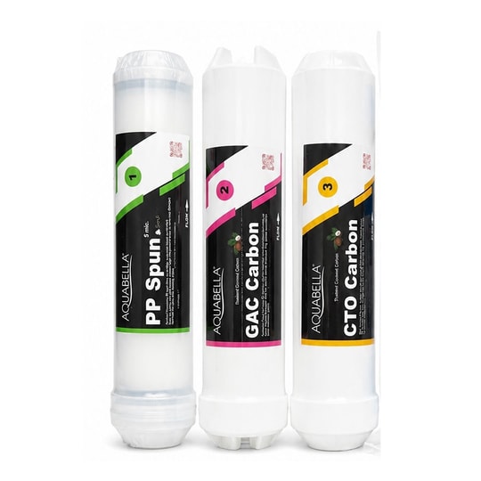 AQUA BELLA Su Arıtma Cihazı Filtresi 5 Aşamalı Coconut Bazlı