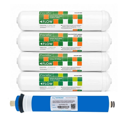 Purefer Su Arıtma Filtresi 5'li Vontron Membranlı Filtre Seti