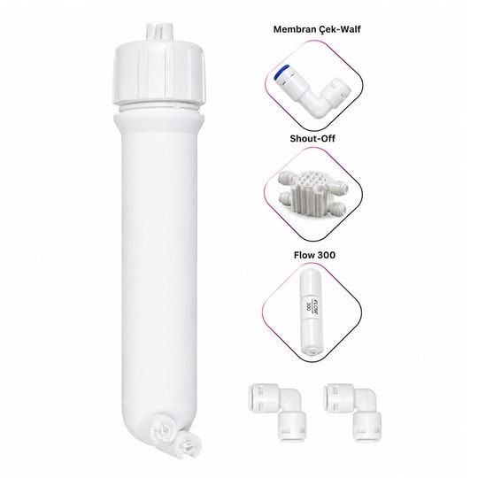 Su Arıtma Cihazı Yenileme Kiti NSF Sertifikalı Membrane Kabı