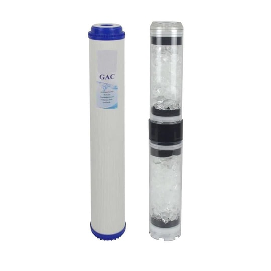 20 İnç Siliphos Filtre ve 20 İnç Gac Karbon Filtre