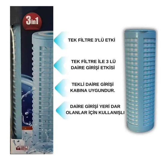 3ü Bir Arada (YIKANIR-SEDİMENT-SİLİFOZ) Filtresi