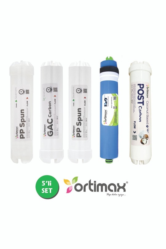 Ortimax Su Arıtma Cihazı Uyumlu 5li Filtre Set