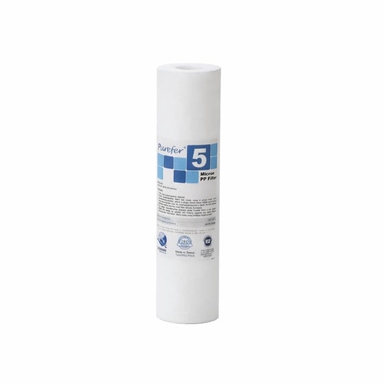 Purefer 10'' 5 Mikron Tortu Filtresi NSF Sertifikalı