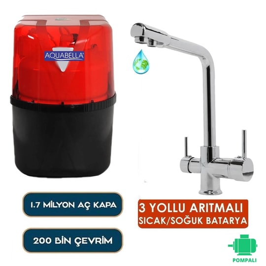 Stylus Su Arıtma Cihazı Pompalı L Krom Musluklu