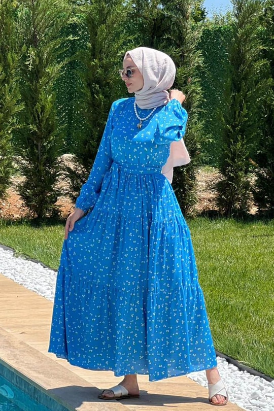Gülşah Bebe Mavi Elbise