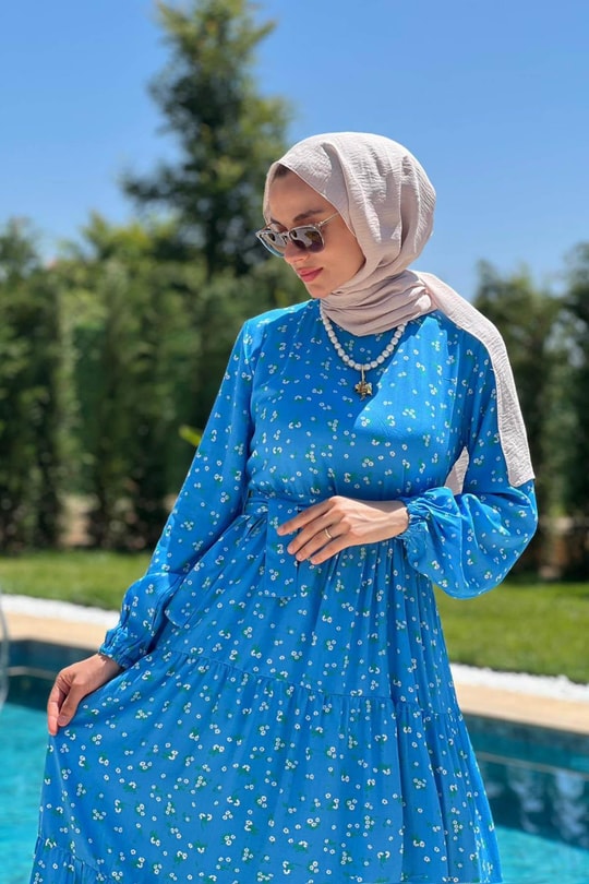 Gülşah Bebe Mavi Elbise