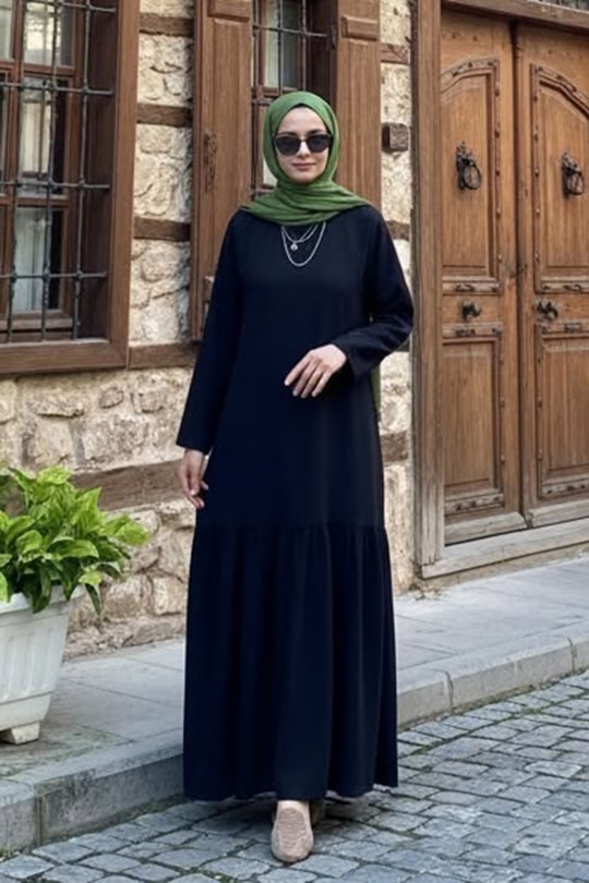 İnci Siyah Elbise