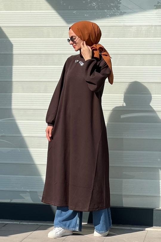 Kahve Oysho Tunik Elbise