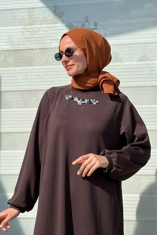 Kahve Oysho Tunik Elbise
