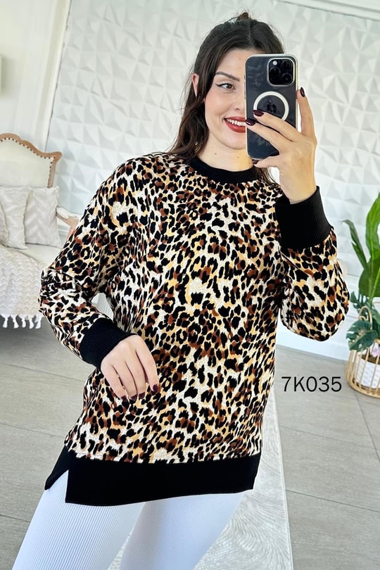 Bisiklet Yaka 2 İplik Sweatshirt