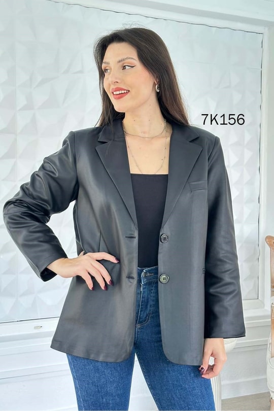 Deri Blazer Ceket
