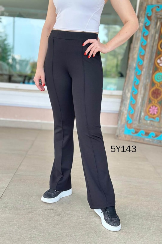 Likralı Çimalı Pantolon Tayt