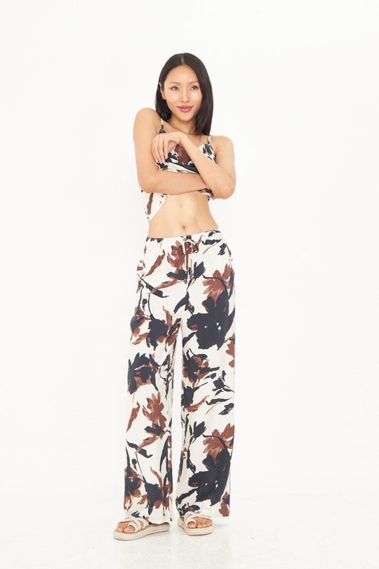 Desenli Modal Pantolon