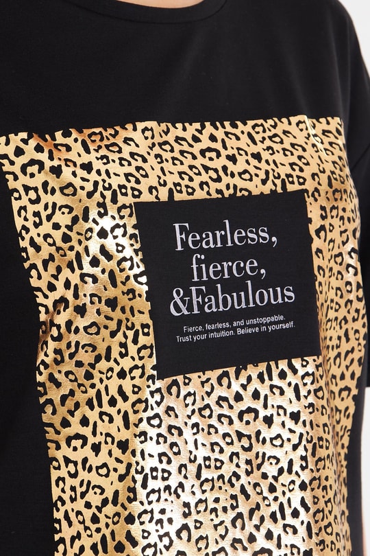 Baskılı Basic T-Shirt