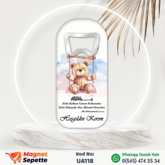 Ayıcıklı Uzun Magnet Açacak