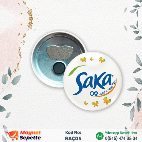 Özel Logo Baskılı Rozet Magnet Açacak