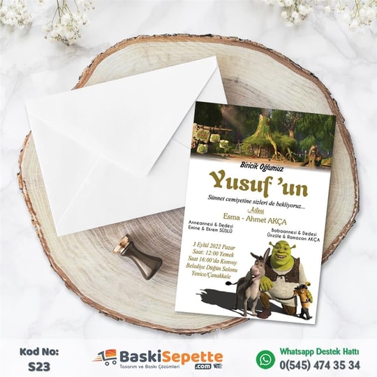 İlginç Sünnet Davetiyesi Modeli