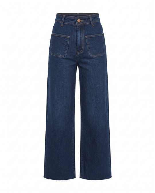 Lacivert Ön Cepli Likralı Jean