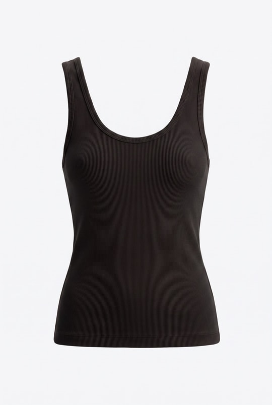 Siyah Fitilli Vera Crop Bluz