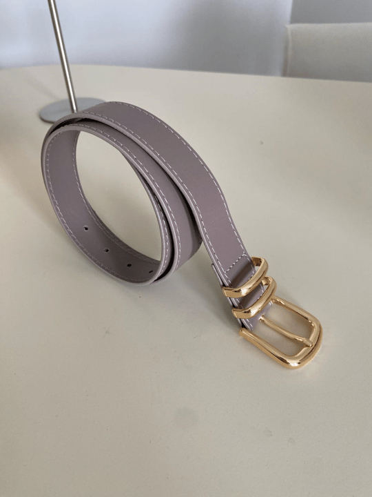 Vizon Oval Tokalı Deri Kemer