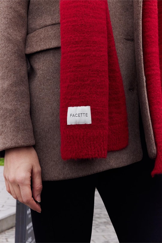 Basic Atkı Kırmızı