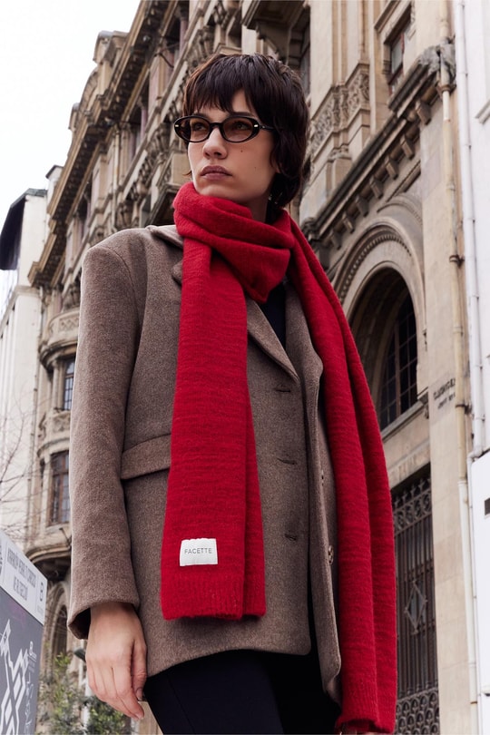 Basic Atkı Kırmızı