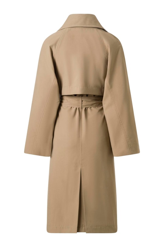 Camel Kuşaklı Mevsimlik İnce Trençkot CAMEL