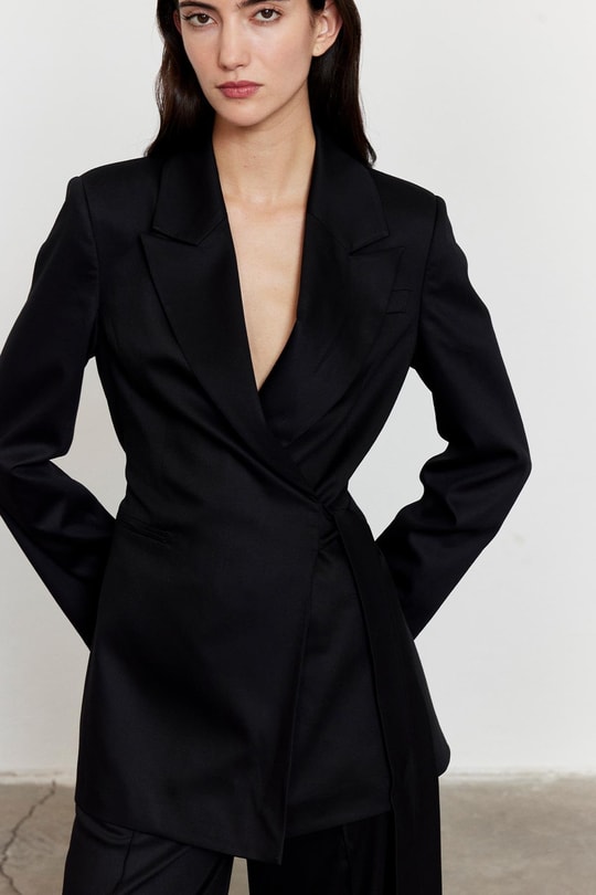 Limited Edition Kuşaklı Ceket Siyah