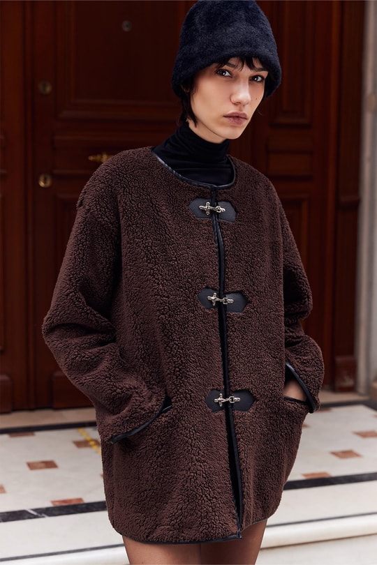 Noir Toggle Ceket Acı Kahve