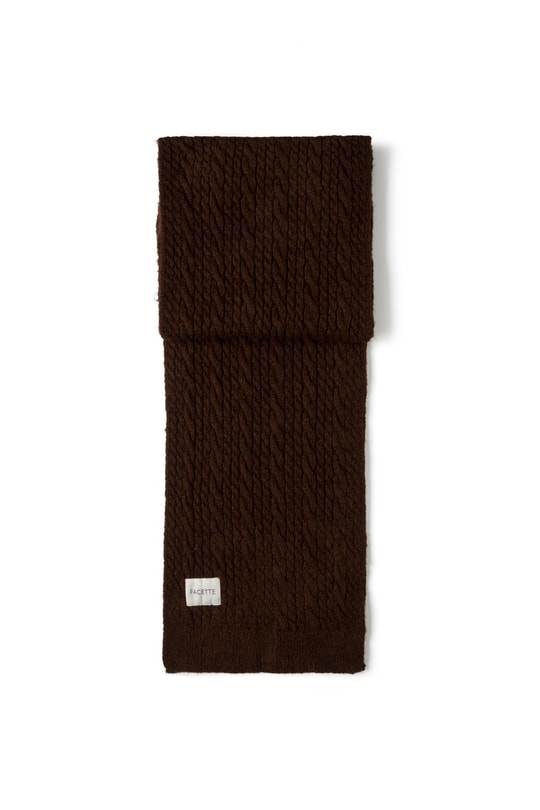 Saç Örgü Atkı Acı Kahve