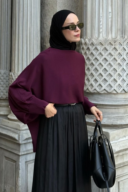 Elodie Sweater Plum Color