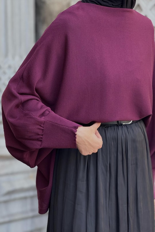 Elodie Sweater Plum Color