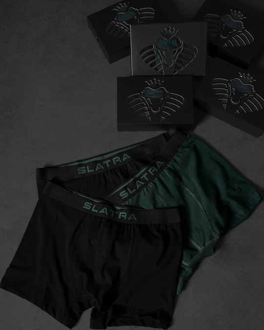 Erkek Basic 3lü Boxer - Obsidian 