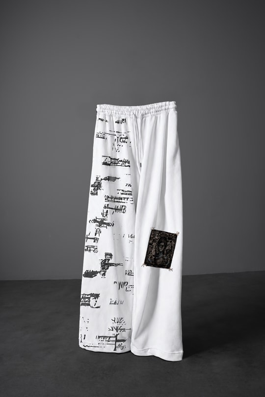 Erkek Beyaz Semantic Decay Baggy Eşofman