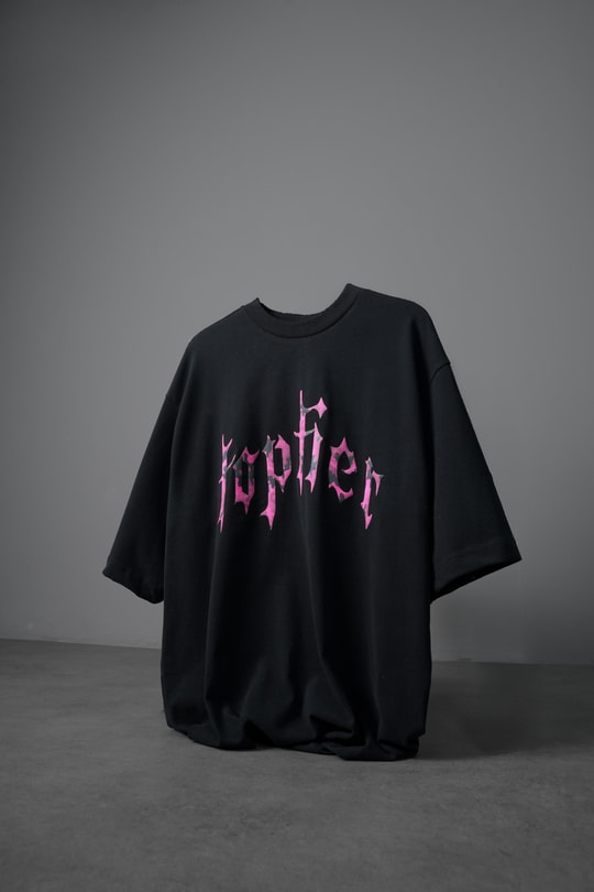 Erkek Siyah Toptier Reflektör Baskı Box Fit Tshirt
