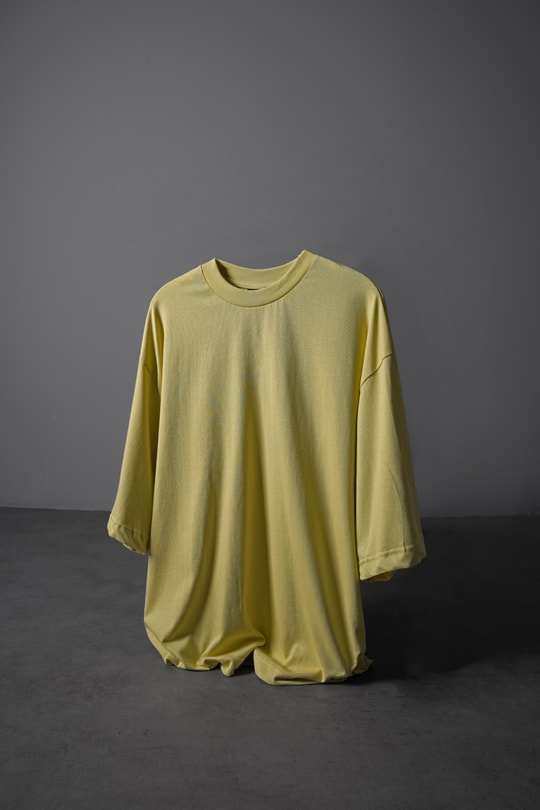 Erkek Yağ Yeşili Oversize Basic Tshirt