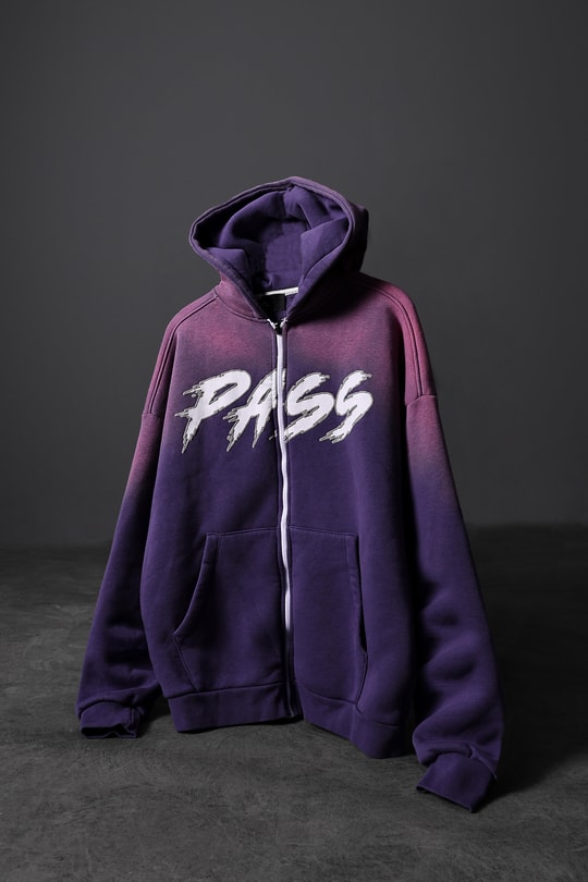洋楽 Sha Slim Straight From Da Pen g-rap Slatra – Pass Full Zip Özel Yıkamalı Oversize Kapüşonlu Sweatshirt