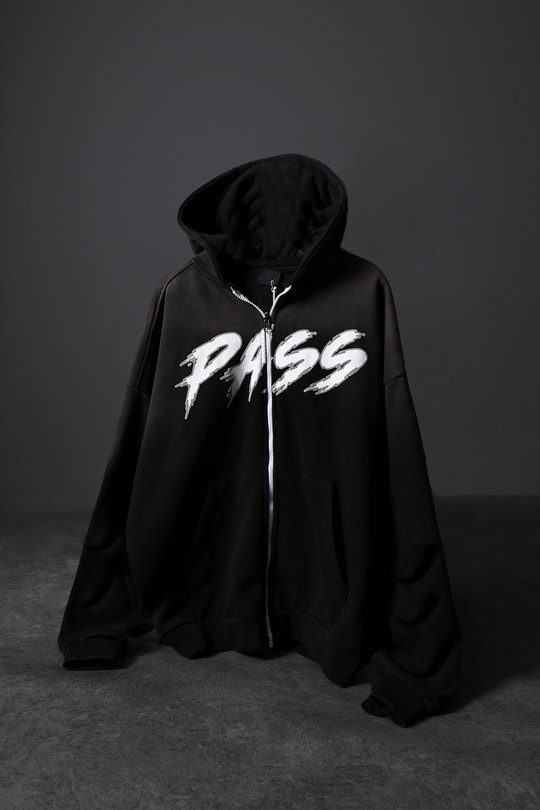 saa☆様 Slatra – Pass Full Zip Özel Yıkamalı Oversize Kapüşonlu Sweatshirt