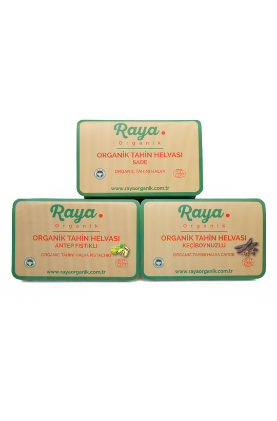 3'lü Helva Seti 200 gr x3 – Sade, Antep Fıstıklı ve Keçiboynuzlu