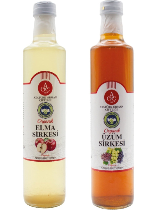 Elma ve Üzüm Sirkesi 2'li Set (2 x 500 ml)