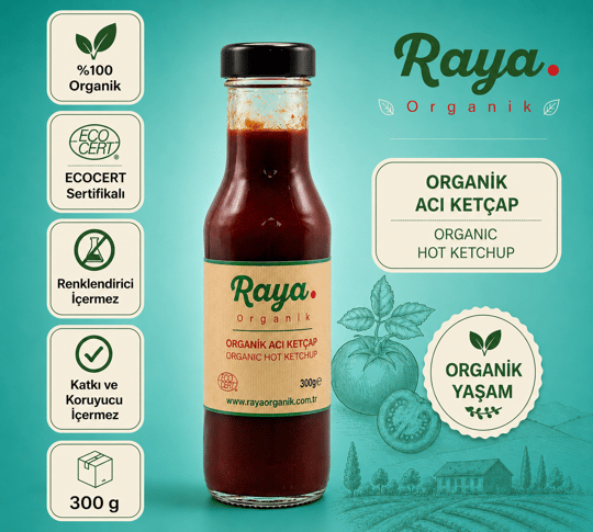Organik Acı Ketçap - 300g