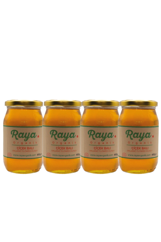 Organik Çiçek Balı 4’lü Set (460 g x 4)