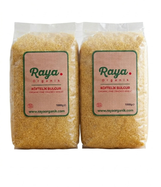 Organik Köftelik Bulgur 2'li Set (2 x 1000 gr Toplam 2 kg)